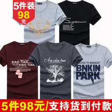賓宇兄弟（BINYUXD） 短袖 男士T恤 翅灰+SP黑+項(xiàng)酒+樹(shù)深灰+PK灰 加大