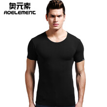 奧元素 短袖 男士T恤 黑色 XL，L，XXXL，XXL
