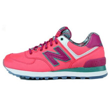 NEW BALANCE跑步鞋熒光紅/枚紅色WL574IGP 35