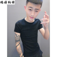 語莀小好 短袖 男士T恤 白色 XL