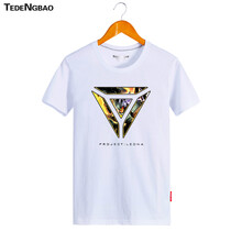特登堡（TEDENGBAO） 短袖 男士T恤 16蕾歐娜白 XXXL