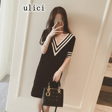 ulici  條紋 連衣裙