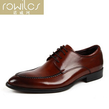 ROWILCS品牌尖头系带英伦马丁靴女高跟201