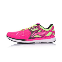 李寧（LI-NING）跑步鞋熒光果粉/熒光嫩綠 35.5