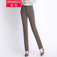歌句（GEPXHMDILFGI） 高腰 鉛筆褲/小腳褲 女 長(cháng)褲 休閑褲