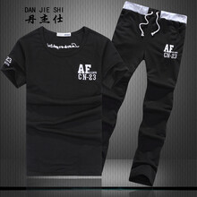 丹杰仕（DAN JIE SHI） 長(zhǎng)袖 男士T恤 黑衣+黑褲 M