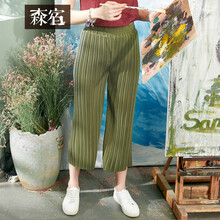 森宿   女 九分褲 休閑褲