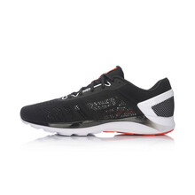 李寧（LI-NING）跑步鞋新基礎(chǔ)黑/亮茄紅-5 39