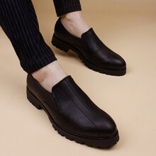 YDL.LAORT男士套腳1687黑內增高 38