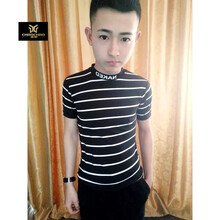 C2潮朝(C2 chao chao) 短袖 男士T恤 S1202-T637黑色 M