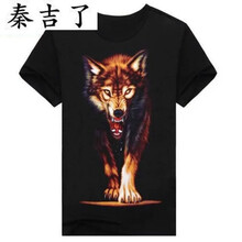 秦吉了（QINJILIAO） 短袖 男士T恤 獨(dú)狼 