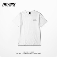 HEYBIG 短袖 男士T恤 白色 L