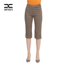 邢氏 自然腰 直筒褲 女 七分褲 休閑褲