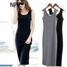 NPZ 純色 做舊 連衣裙