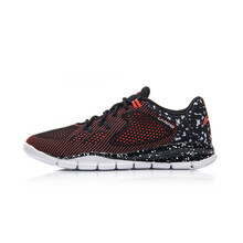 李寧（LI-NING）跑步鞋黑/熒光果紅/白-2 
