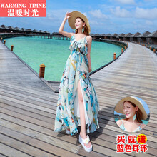 Warming Timne 碎花 露背 連衣裙