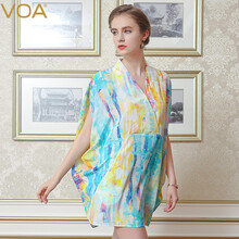 VOA 3D，拼接，印花 短袖 T恤 女 V領