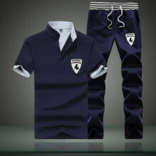 名獅頓 長(cháng)袖 男士T恤 藍衣藍褲 M