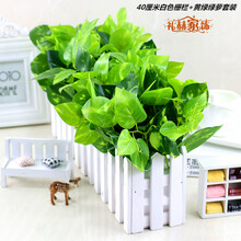 白色柵欄仿真花