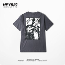HEYBIG 短袖 男士T恤 深灰色 L