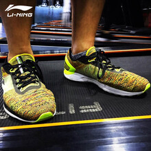 李寧（LI-NING）跑步鞋熒光亮綠/新基礎(chǔ)黑 35以下