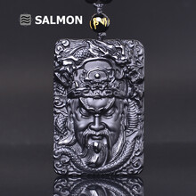 黑曜石財(cái)神項(xiàng)鏈