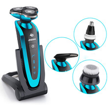 藍(lán)黑色電動(dòng)剃須刀