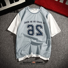 古萊登（GODLIKE） 短袖 男士T恤 淺藍(lán)色 XL，L，XXL，M