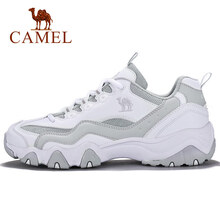 駱駝（CAMEL）跑步鞋白/淺灰 女款A(yù)74363614 35