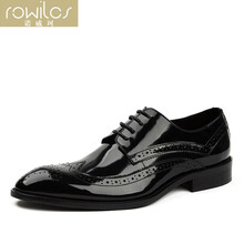 ROWILCS品牌尖头系带英伦马丁靴女高跟201