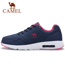 駱駝（CAMEL）跑步鞋深藍紅   女款A73318612 38