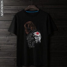 agitation 短袖 男士T恤 冬日戰(zhàn)士黑色 S，XL，L，XXXL，M，XXL