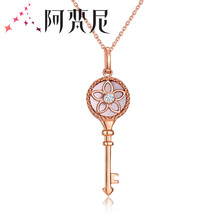 鑰匙玫瑰金項鏈