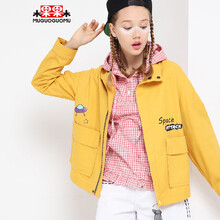 木果果木 V領(lǐng) 長(zhǎng)袖 女 短外套 口袋