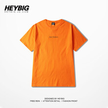 HEYBIG 短袖 男士T恤 橙色 L