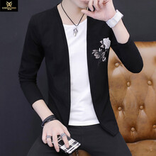 C2潮朝（C2CHAOCHAO） 長袖 男士T恤 T1028黑色 