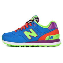 NEW BALANCE跑步鞋海藍(lán)色/熒光綠WL574BP 