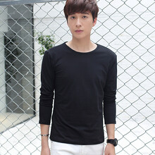 潮以純男 長袖 男士T恤 潮以純男黑色 XL，L，XXXL，XXL，M