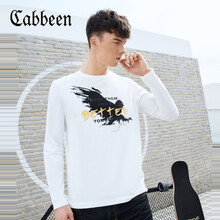 卡賓（CABBEEN） 長(zhǎng)袖 男士T恤 米白色12 