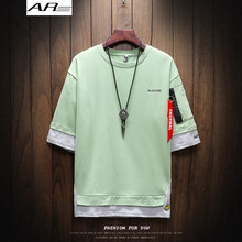 AR 七分袖 男士T恤 綠色 S，XL，L，XXL，XXXL，M