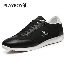 花花公子（PLAYBOY）男士黑色【網(wǎng)面透氣款】 40