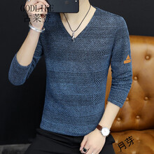 古萊登（GODLIKE） 長(cháng)袖 男士T恤 藍色 XL，L，M