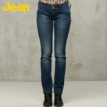 Jeep 自然腰 鉛筆褲/小腳褲 女 長(zhǎng)褲 牛仔褲