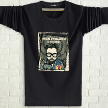 佐攸 長(cháng)袖 男士T恤 黑色老頭 