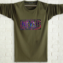 贏夫人（Mrs win） 長袖 男士T恤 軍綠色 XL，L，XXXL，XXL，M