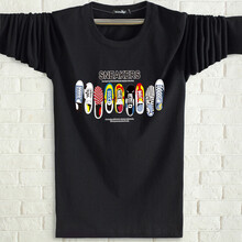 贏夫人（Mrs win） 長(zhǎng)袖 男士T恤 鞋子黑色 XL，L，XXXL，M，XXL