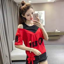 豪萌 印花 短袖 T恤 女 圓領(lǐng)