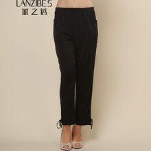 藍(lán)之蓓（LANZIBES） 中腰 直筒褲 女 長(zhǎng)褲 休閑褲