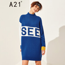 A21 字母 印花 連衣裙