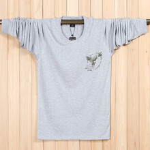 K L B ZHE 長(cháng)袖 男士T恤 老鷹灰色 加大